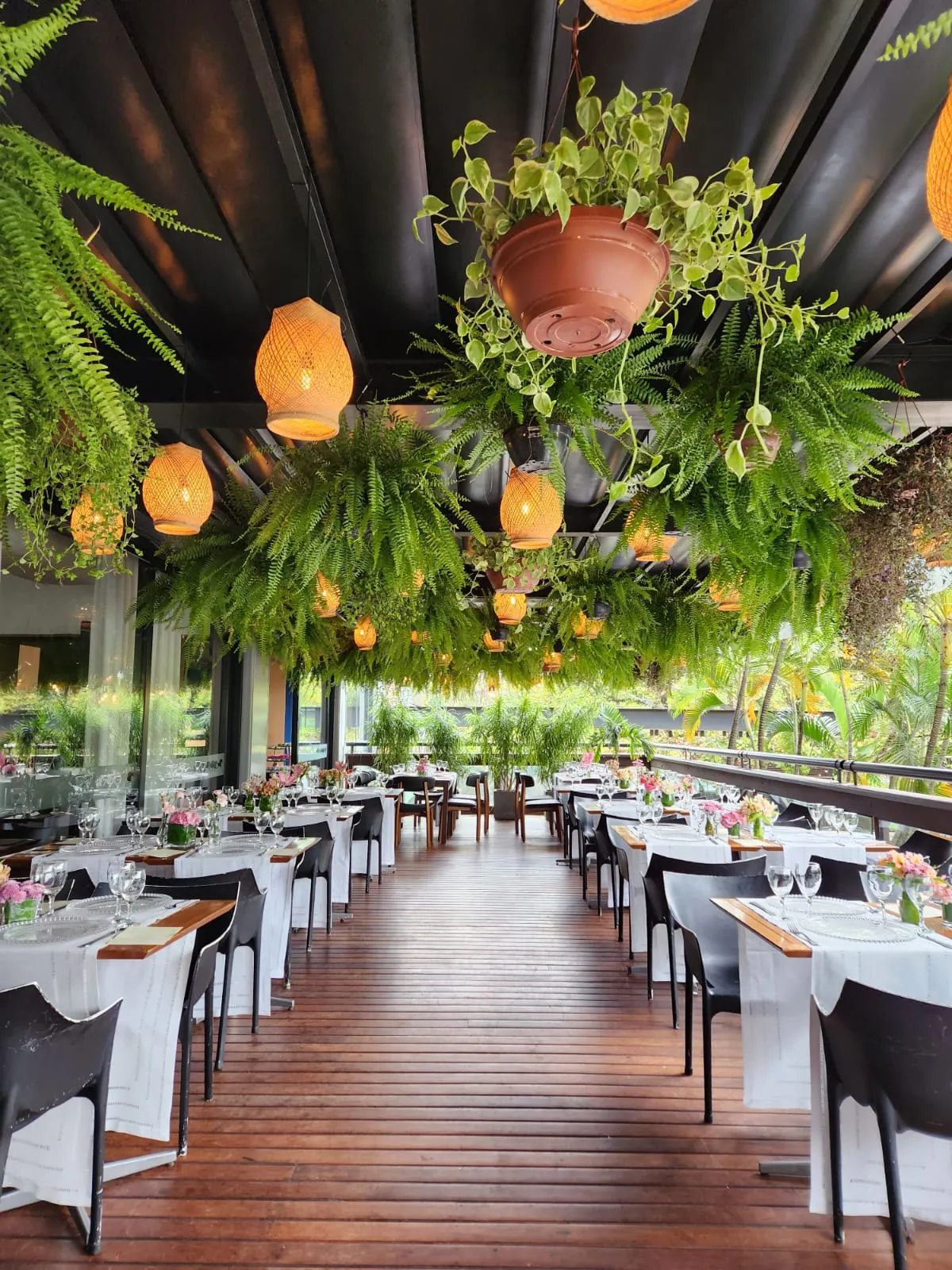 Varanda Garden do Páreo com teto retrátil para casamento ao ar livre